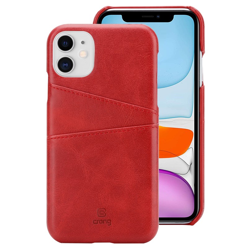 Crong Neat Cover - iPhone 11 Pro maciņš with Pockets (sarkans)