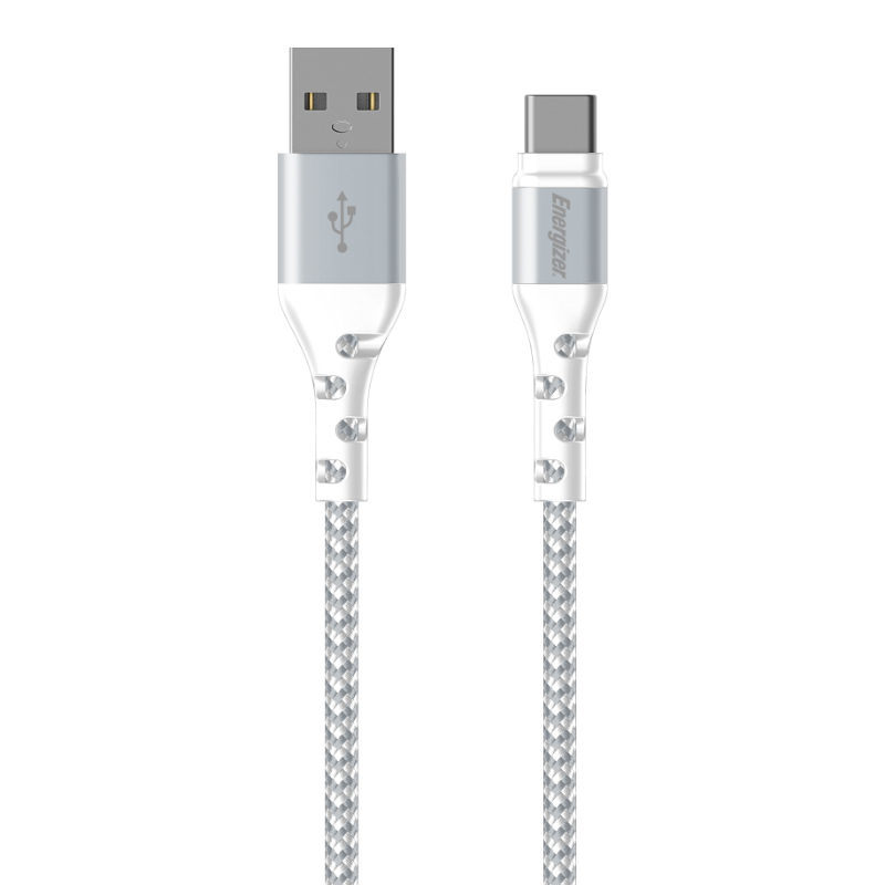 Energizer Ultimate - USB-A to USB-C connection kabelis 2m (balts)