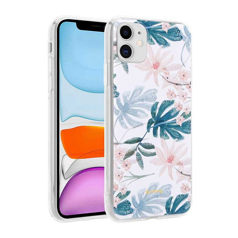 Crong Flower maciņš – iPhone 11 maciņš (Pattern 01)