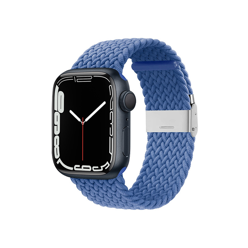 Crong Wave Band – Braided Apple Watch siksniņa 44/45/46/49mm (zils)