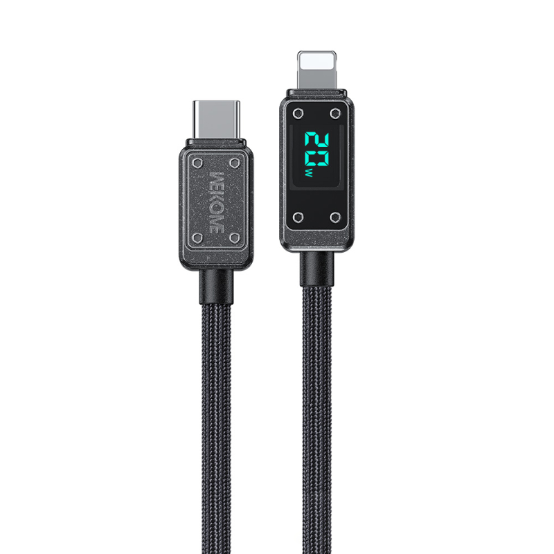 WEKOME WDC-08 Vanguard Series - USB-C to Lightning Fast Charging PD 20W 1m connection kabelis (Tarnish)