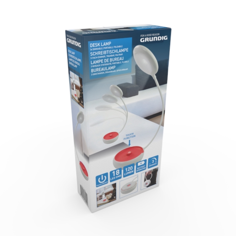 Grundig - Folding LED office lamp 15cm (oranžs)