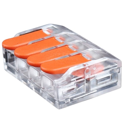 Splicing Connector ar Lever, 4x 0.5-6.0mm², 41A, 450V, 20pcs
