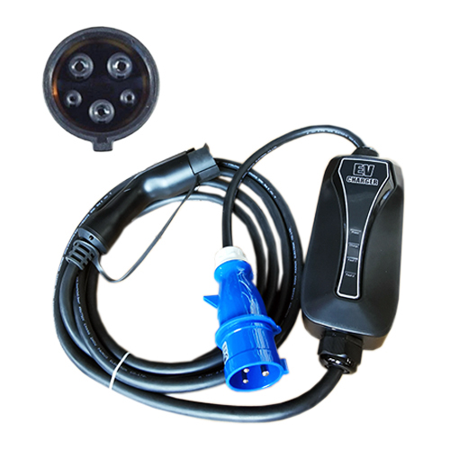 Electric car portable lādētājs Type 1 - CEE, 6-32A, 7.2kW, 1-phase, 5m