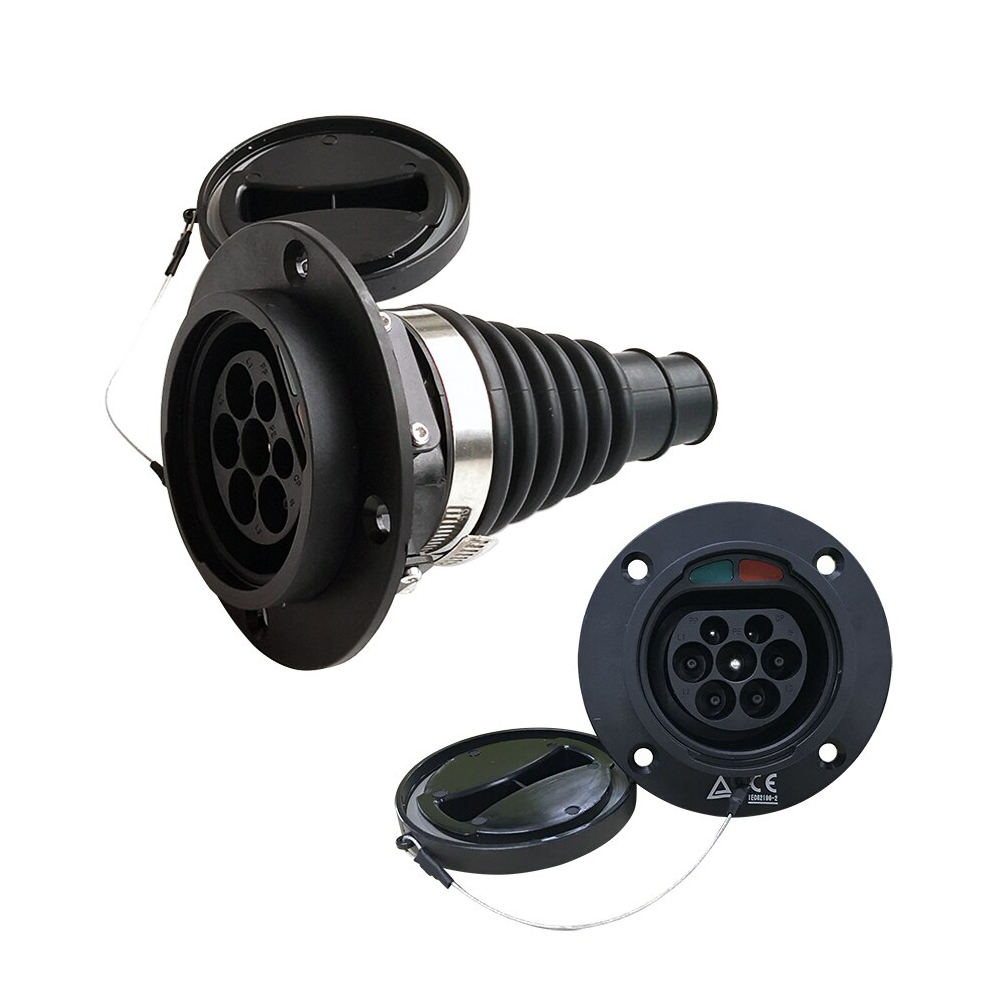 Elektriskās automašīnas ligzda Type 2 (vīriešu), 16A, 1-fāze