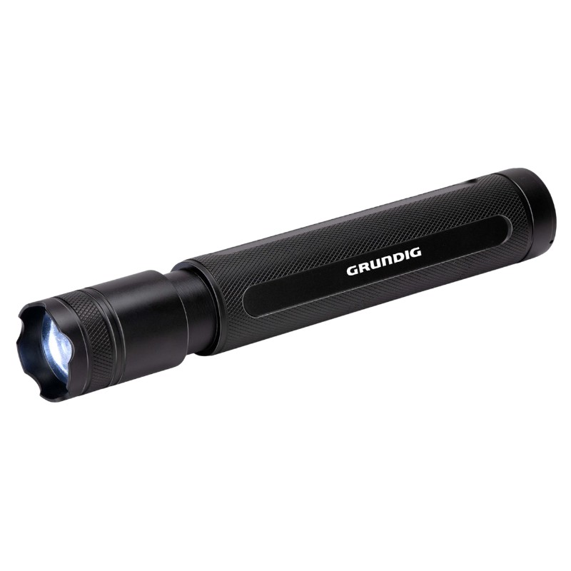 Grundig - Aluminum LED Flashlight 350 Lumens 6W