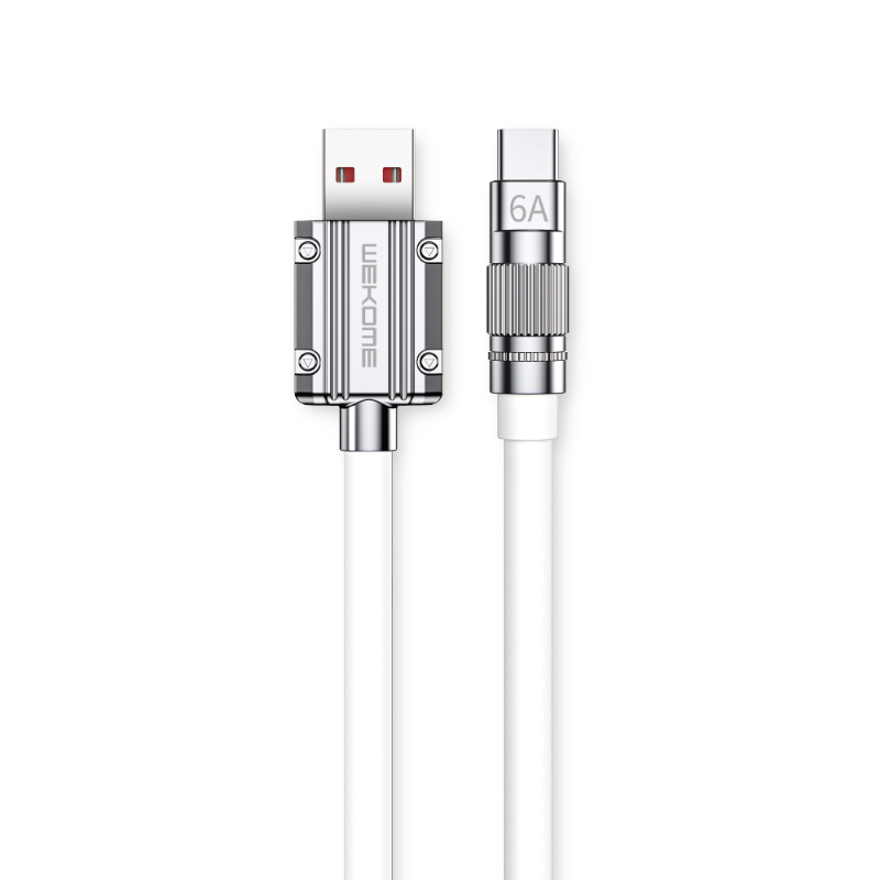 WEKOME WDC-186 Wingle Series - USB-A to USB-C Fast Charging Connection kabelis 1 m (balts)