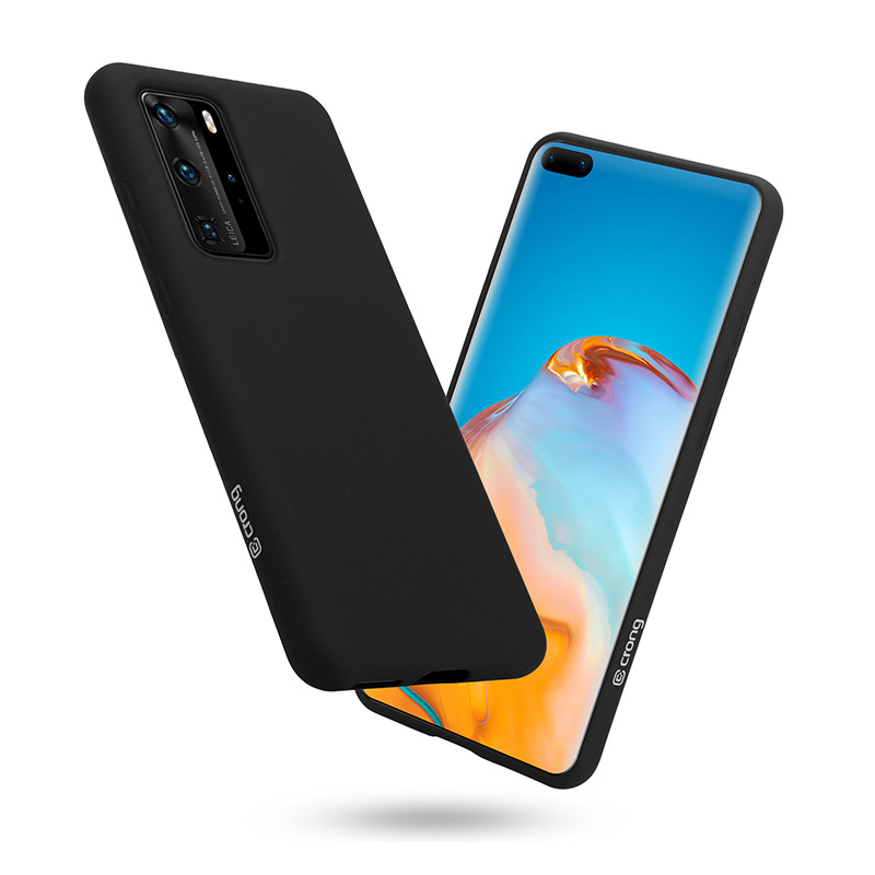 Crong Color Cover maciņš Huawei P40 Pro (melns)