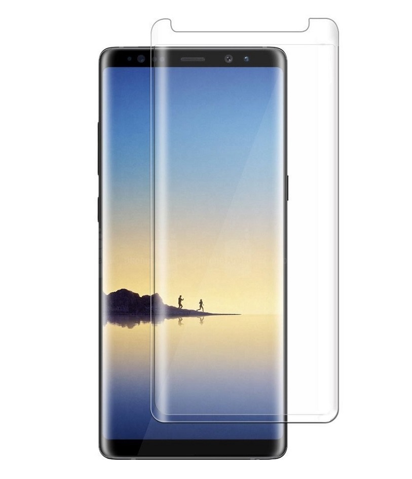 Rūdīts stikls ekrāna aizsargs Samsung Galaxy Note 8 (3D, full adhesive, caurspīdīgs)