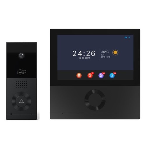 Video durvju tālrunis, Tuya, Wi-Fi, 2-vadu