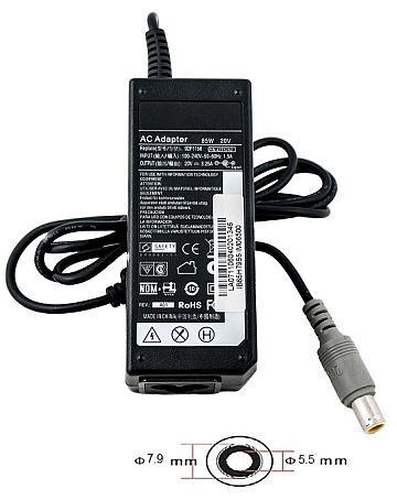 Laptop Power Adapter LENOVO 65W: 20V, 3.25A