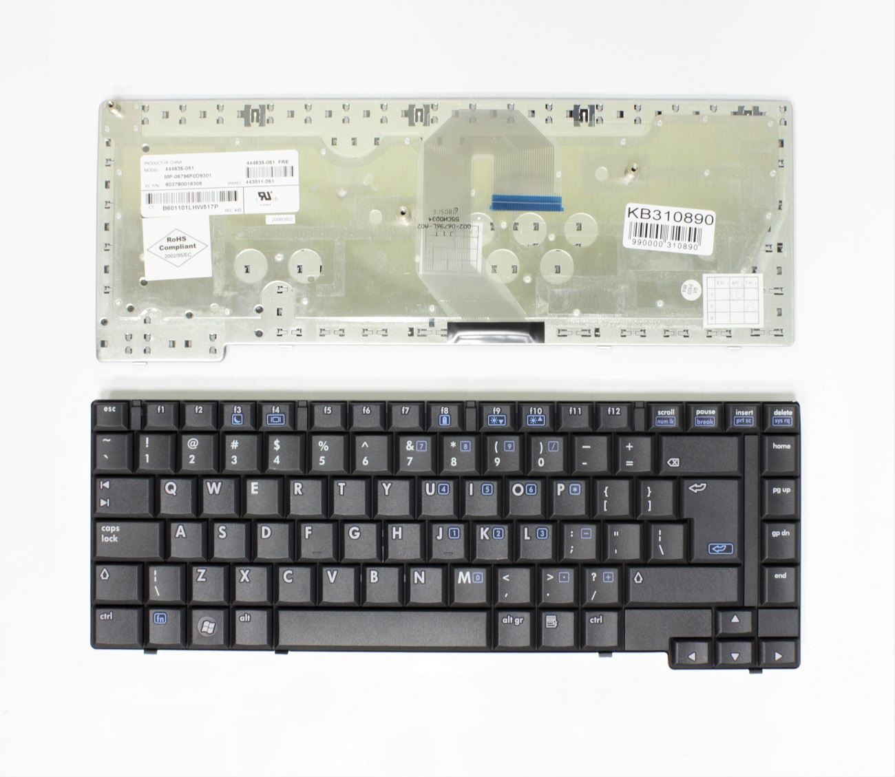 Keyboard HP Compaq: 6510, 6510B, 6515, 6515B