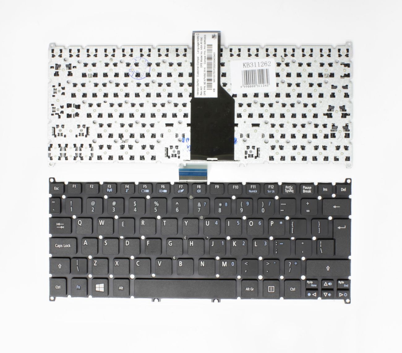 Keyboard ACER Aspire One: 756, S3, S3-391, S3-951, S5, S5-391, UK