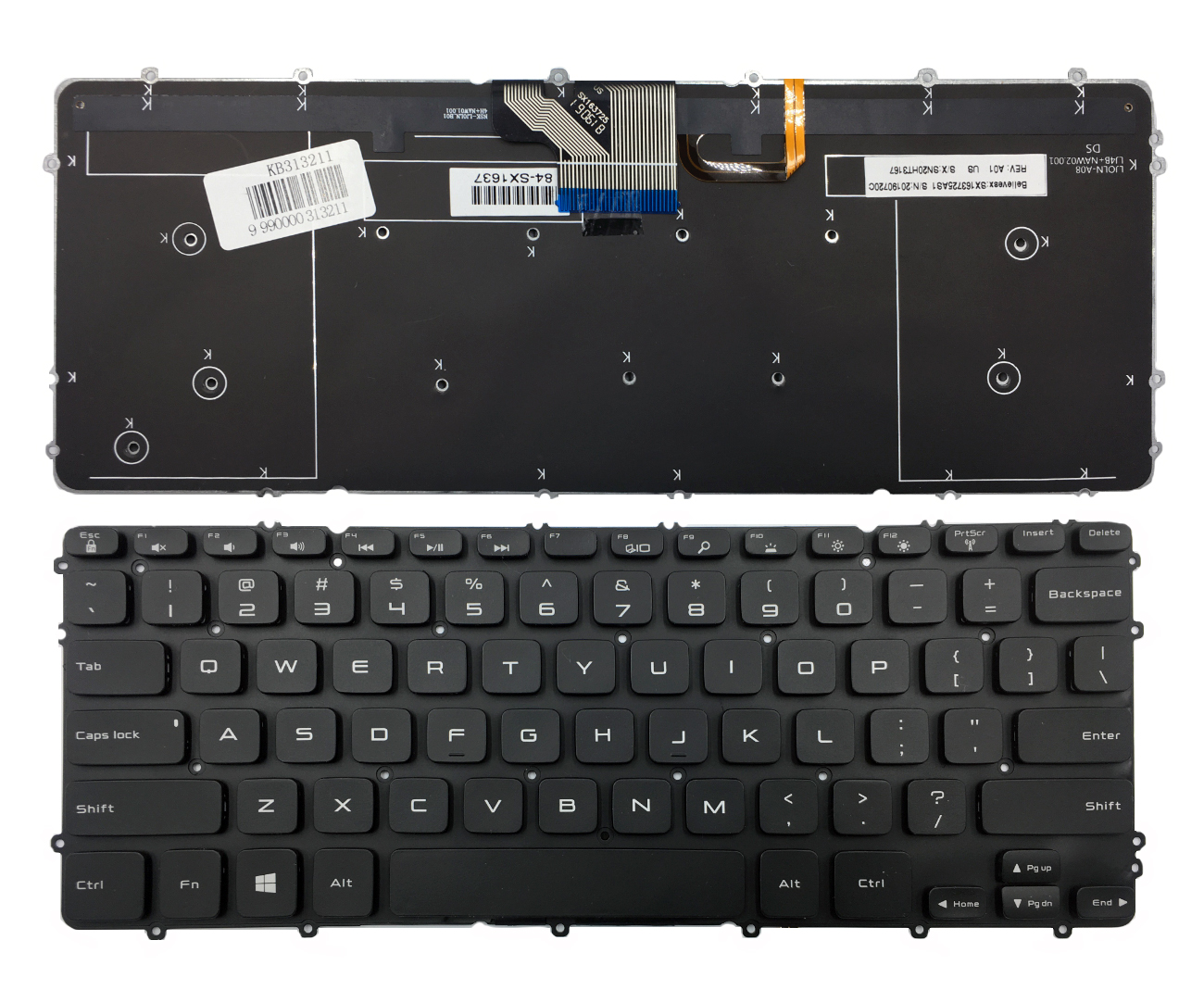 Keyboard Dell: Precision M3800 XPS 15 9530 with backlight