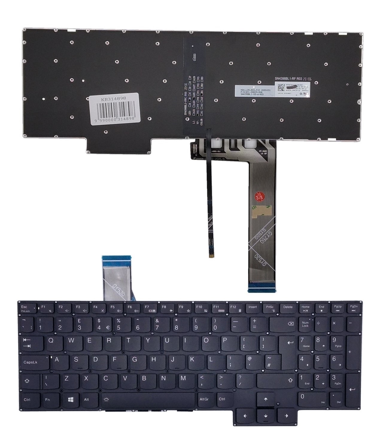 Keyboard LENOVO Legion 5 with Backlight, UK