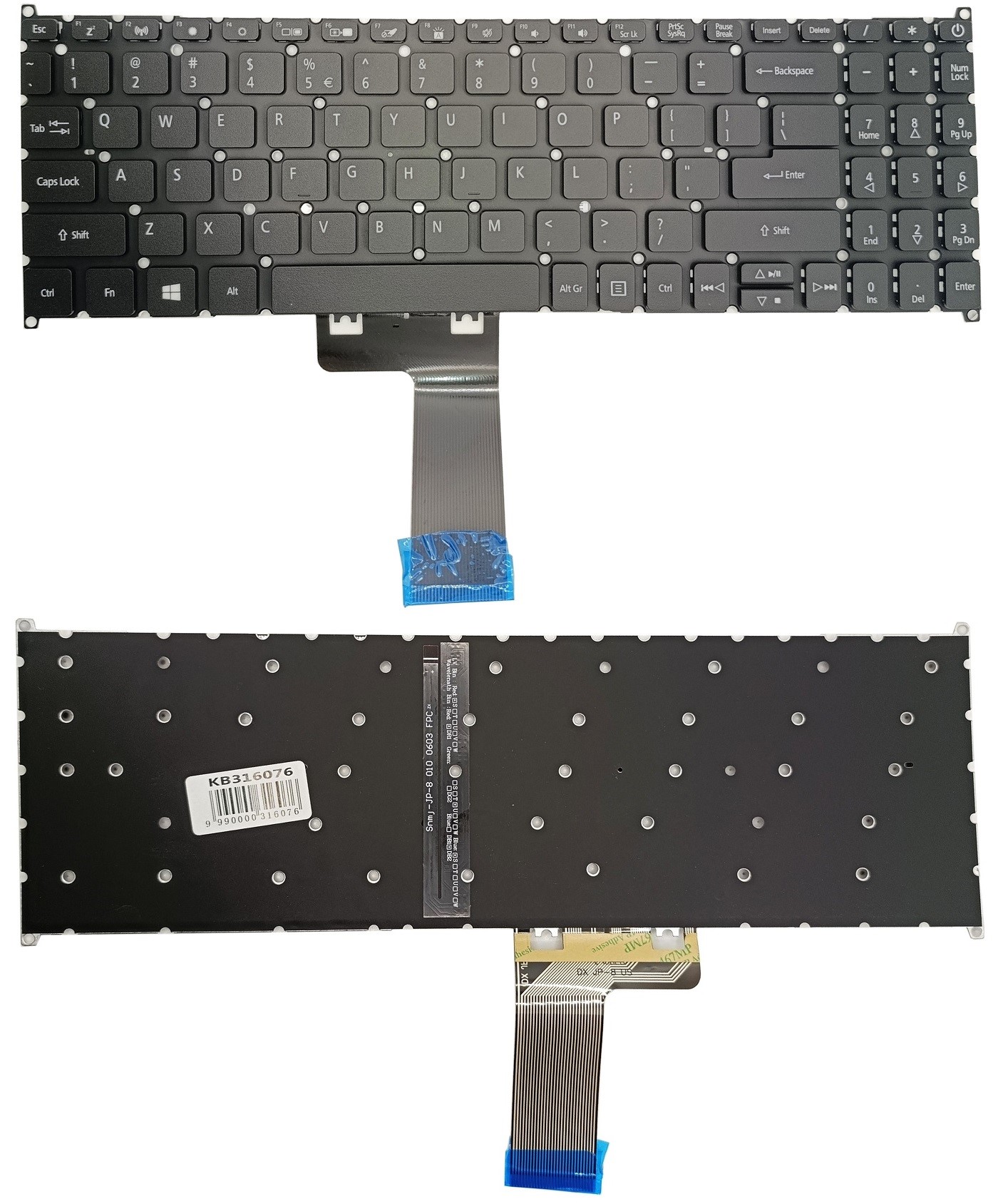 Keyboard ACER: Aspire 3 A315-23, with backlight