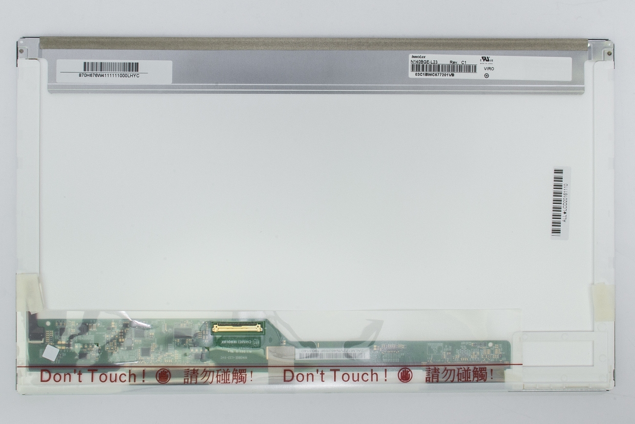 LCD sreen 14.0" 1366x768 HD, LED, glossy, 40pin (left), A+