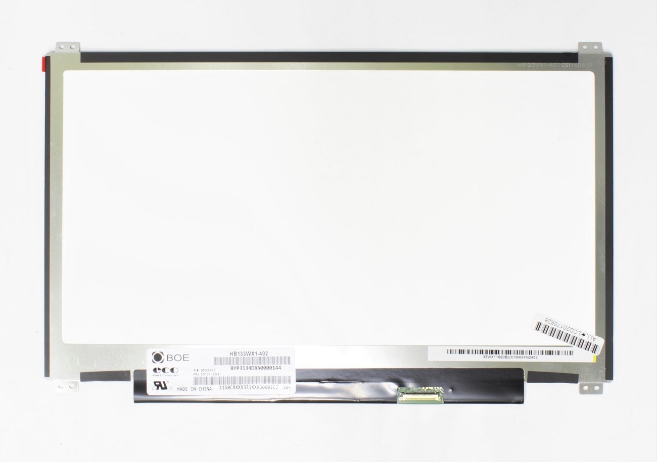 LCD screen 13.3" 1366x768 HD, LED, SLIM, matte, 30pin (right) EDP ,  A+