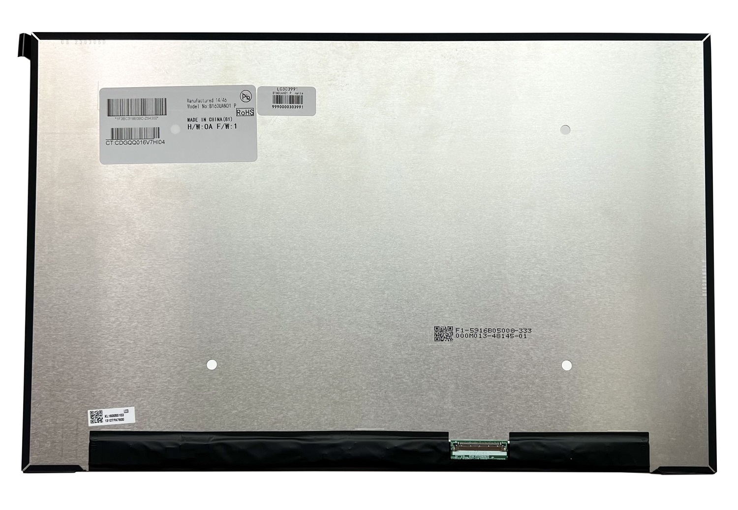 LCD Screen 16.0", 1920x1200, WUXGA, LED, SLIM, matte, 40pin (right), A+