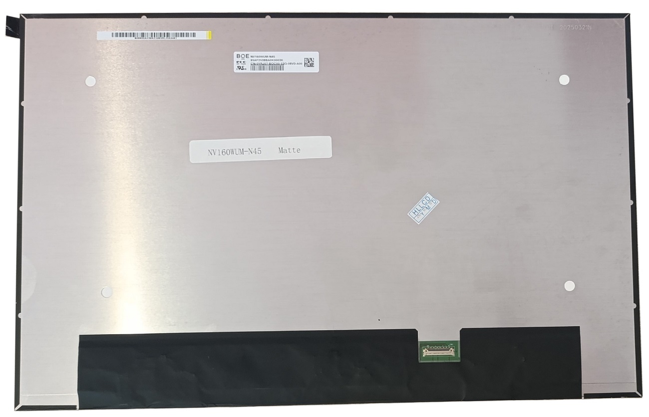 LCD Screen 16.0", 1920*1200, WLED, SLIM, IPS, matte, 30pin narrow (right), A+