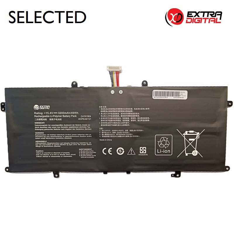 Notebook Battery ASUS C41N1904, 3200mAh, Extra Digital Selected