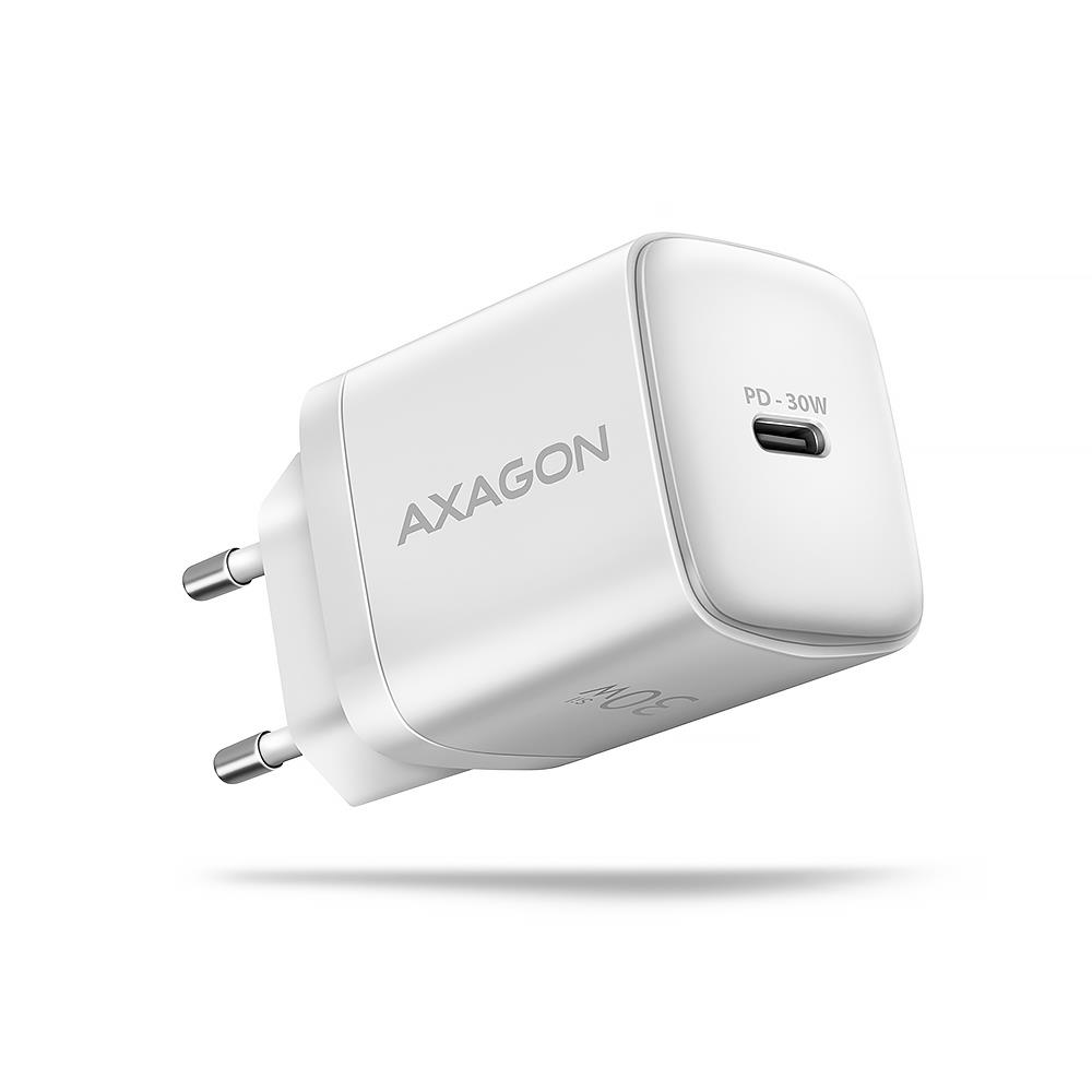 Axagon sienas USB-C lādētājs 30W 1 ports balts ACU-PD30W