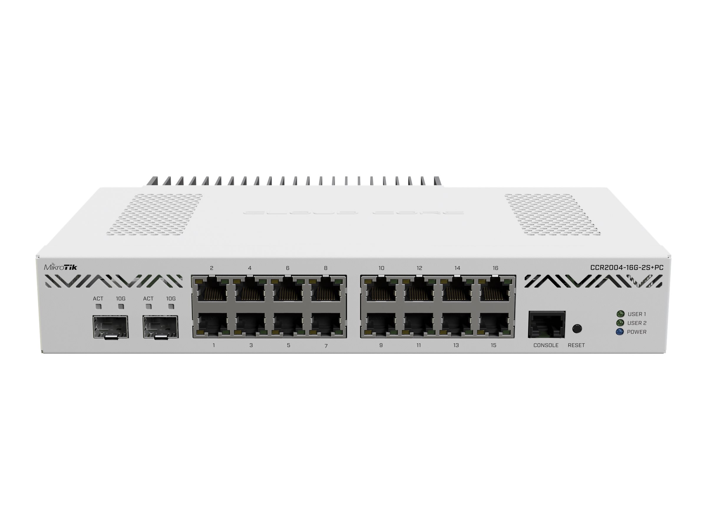 MIKROTIK CCR2004-16G-2S+RM maršrutētājs