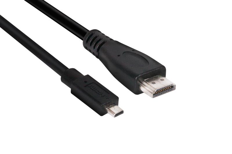 Micro HDMI uz HDMI kabelis 1m CAC-1351 Club3D