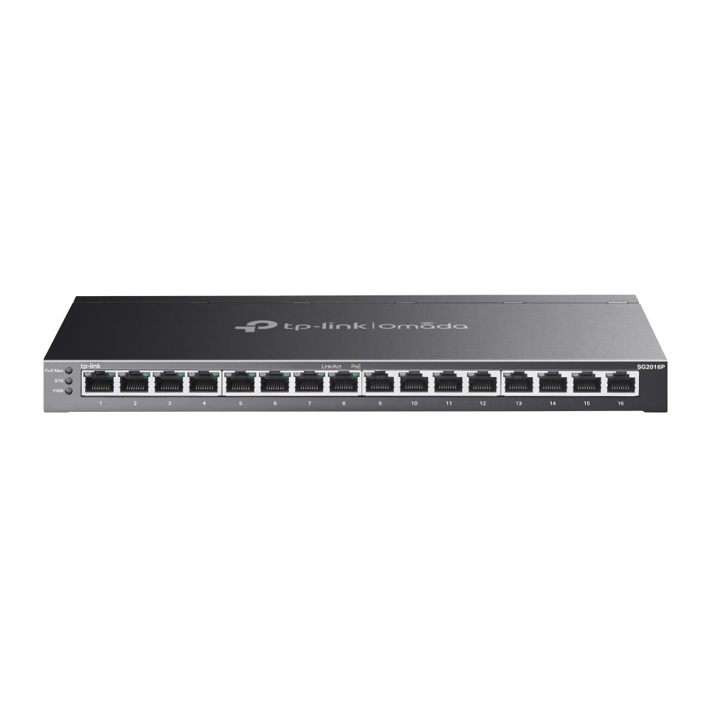 Komutators TP-LINK Omada TL-SG2016P 16 porti PoE+ 120W