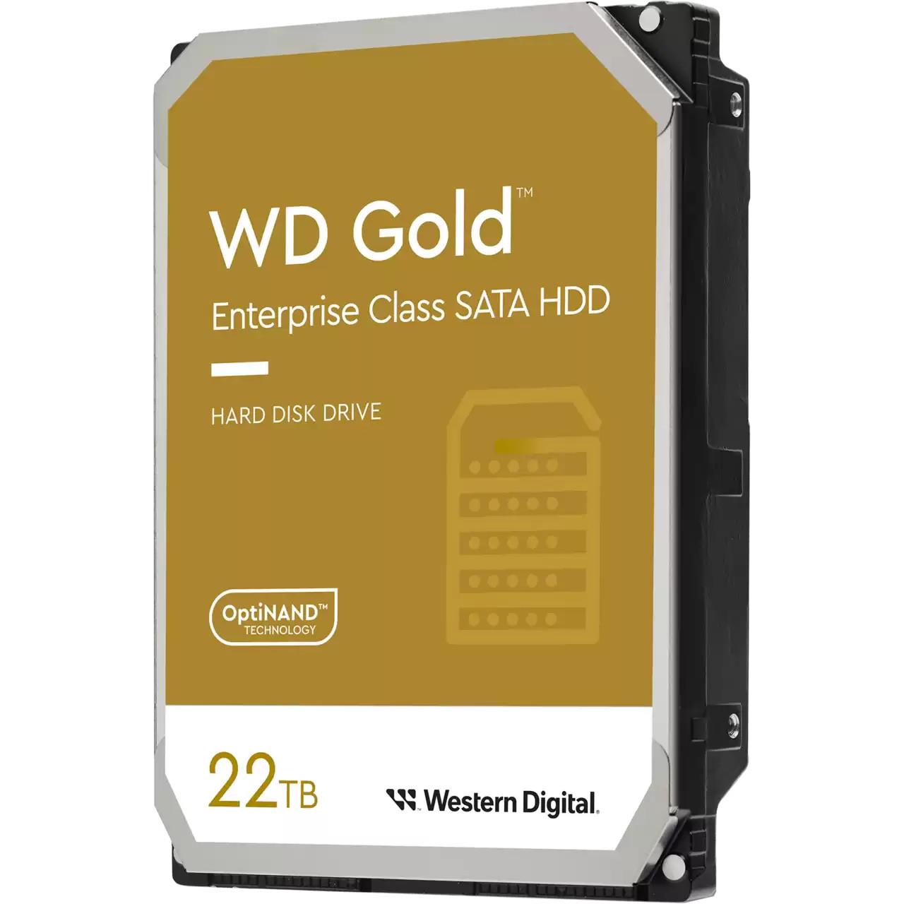Cietais disks WESTERN DIGITAL Gold 22TB SATA 512MB 7200rpm 3,5"