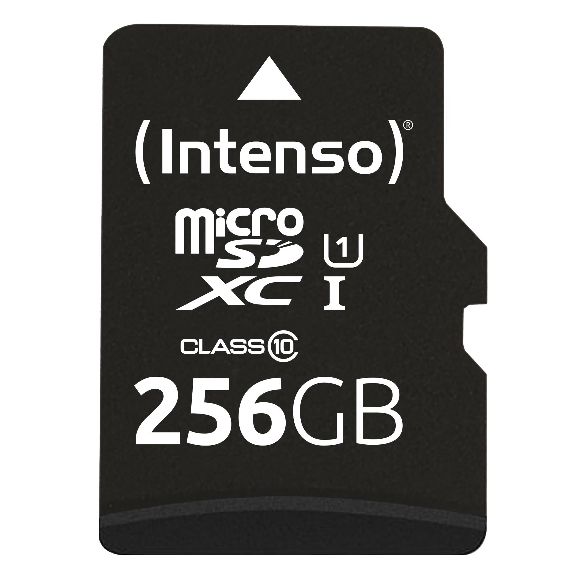 Intenso Micro SDXC 256GB UHS-I atmiņas karte ar adapteri