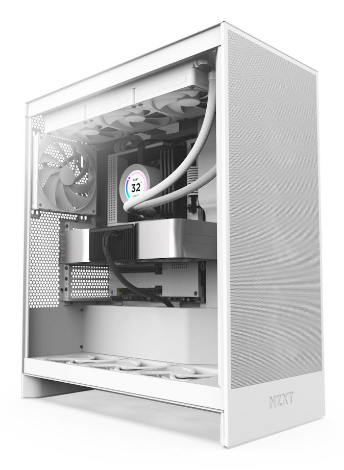 Datora korpuss NZXT H7 Flow MidiTower ATX EATX balts