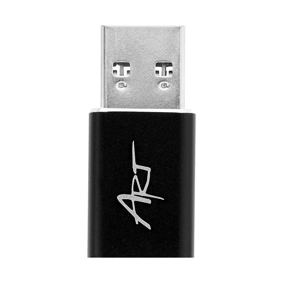 Adapter USB A 3.0 to USB C ART C12 OTG melns