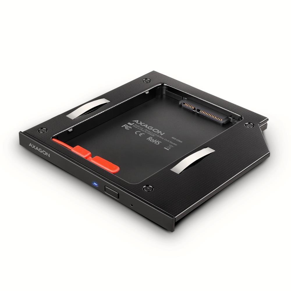 Axagon SSD/HDD ietvars 2.5" DVD slotam RSS-CD09
