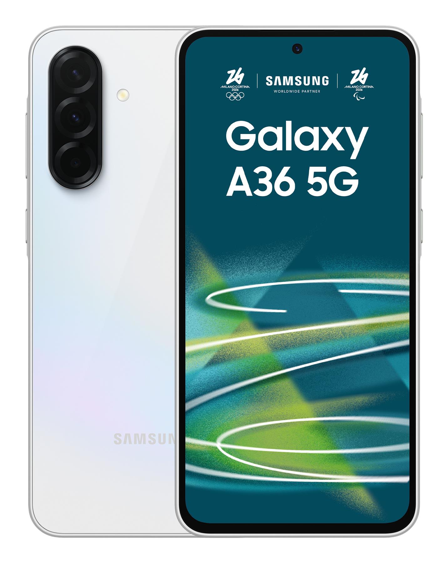 Samsung Galaxy A36 5G 256GB balts mobilais tālrunis