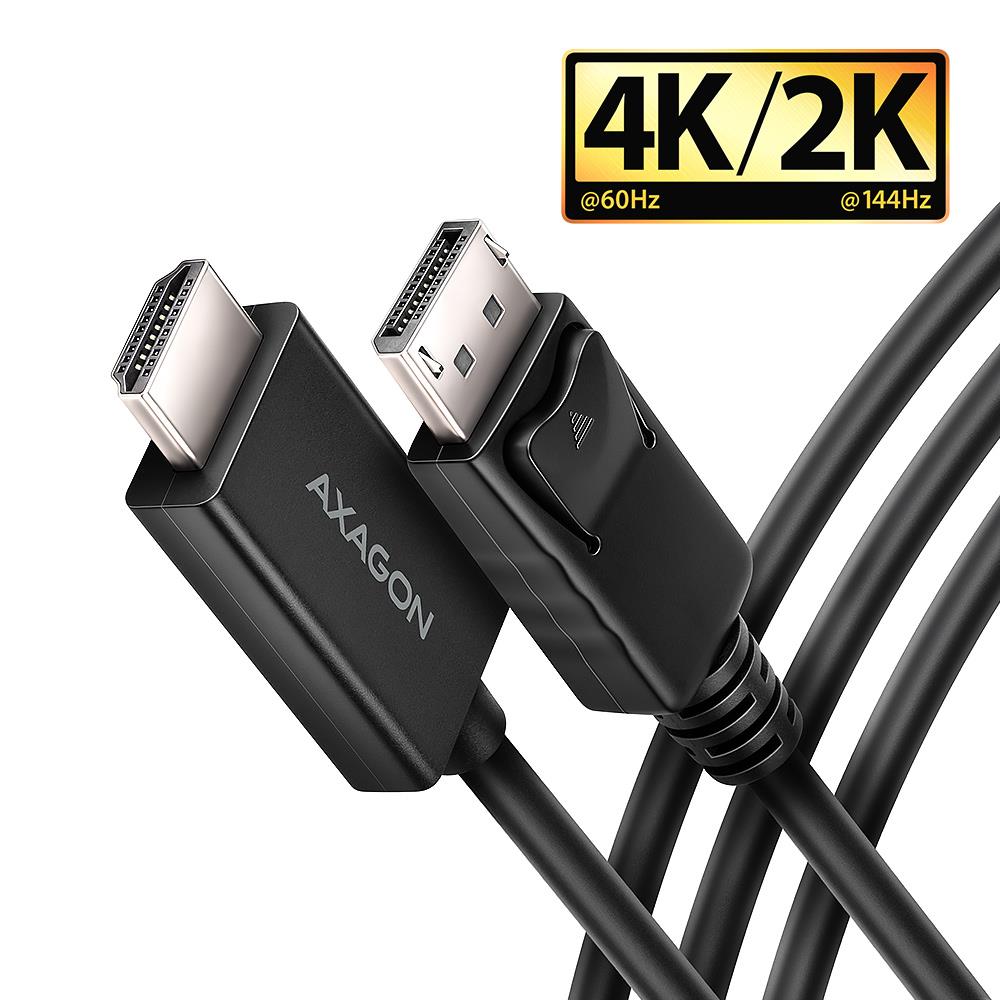 Axagon DP uz HDMI kabelis 1.8m RVD-HI20C2