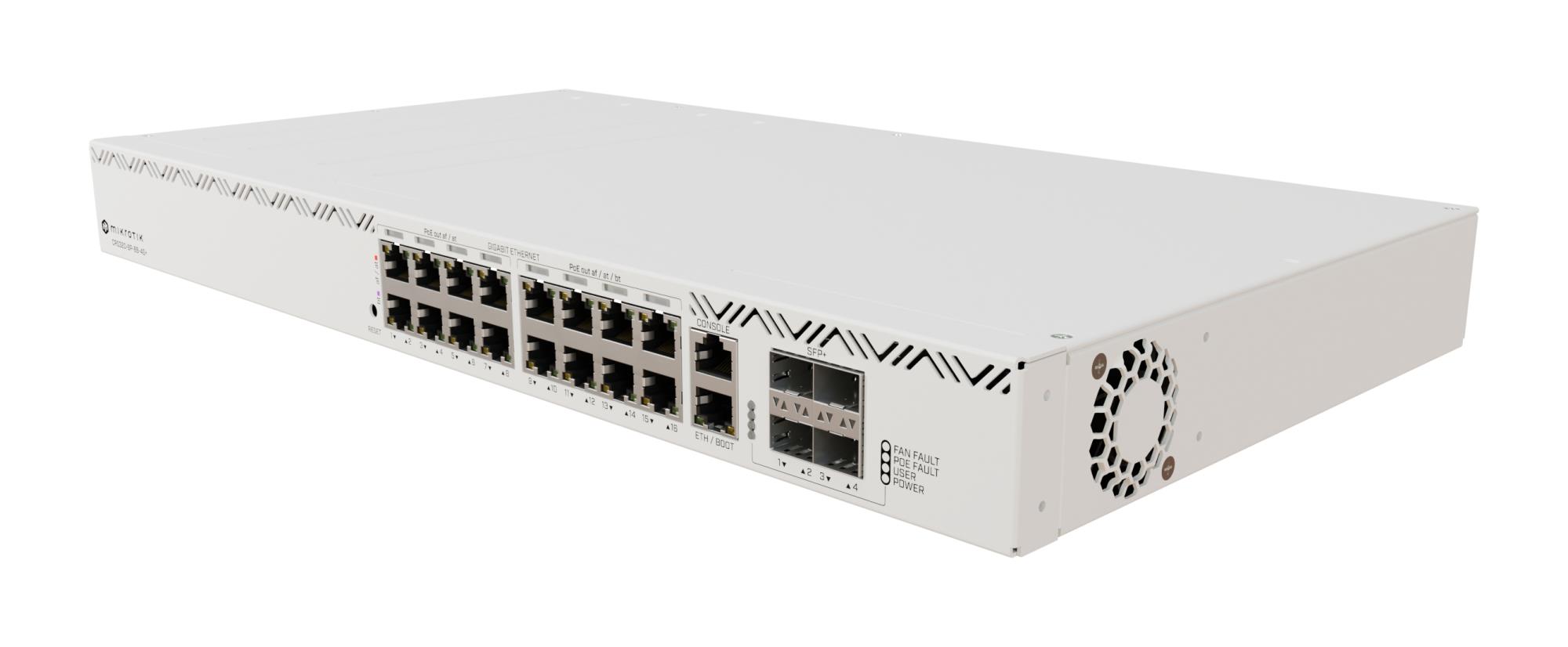 Komutators MIKROTIK CRS320-8P-8B-4S+RM 17x10/100/1000Base-T 4xSFP+