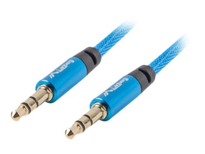 Lanberg Jack 3.5mm kabelis 3m zils