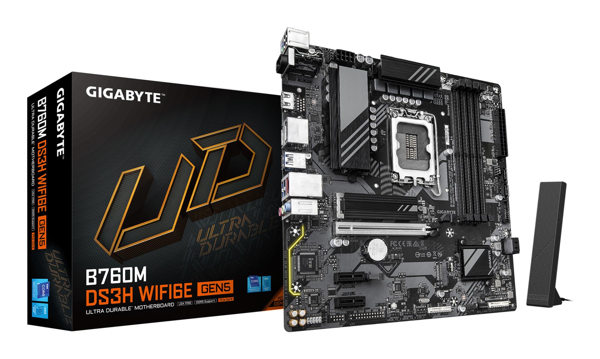 Mātesplate GIGABYTE Intel B760 LGA1700 DDR5 Micro-ATX