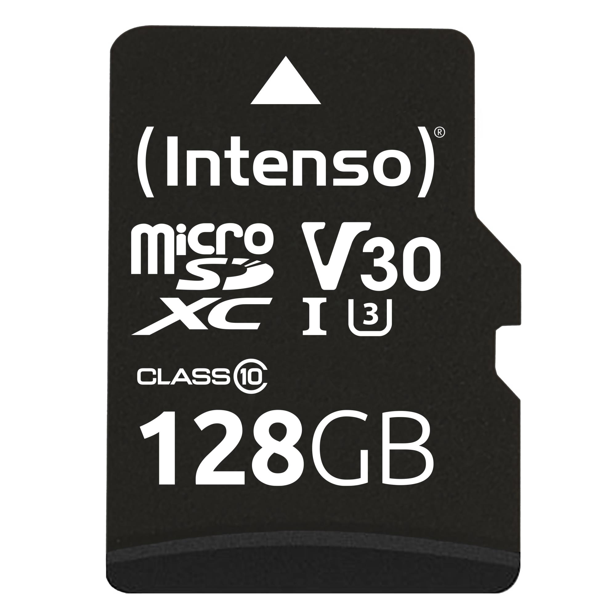 Intenso Micro SDXC 128GB C10 atmiņas karte ar adapteri