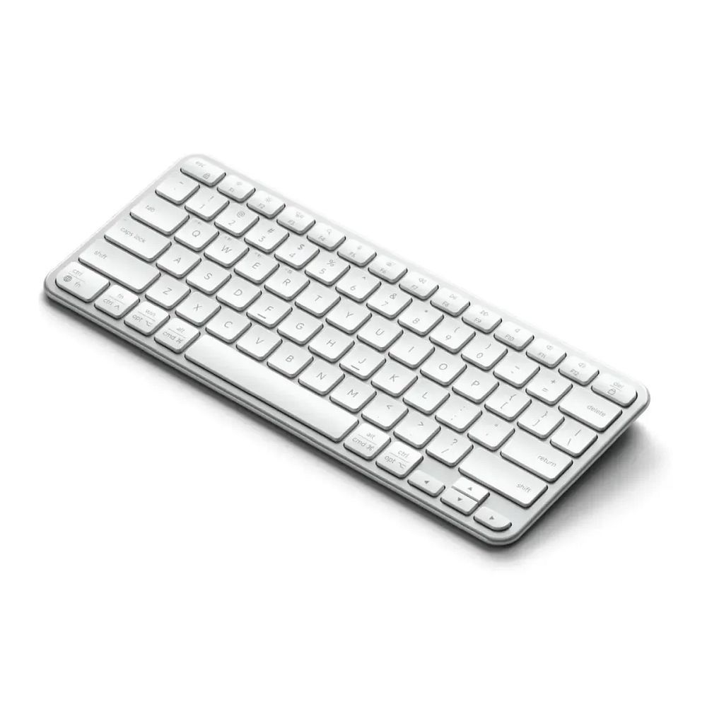 Bezvadu tastatūra QWERTY Satechi Slim EX1 Mac / PC ST-KEX1S-EN sudraba krāsā