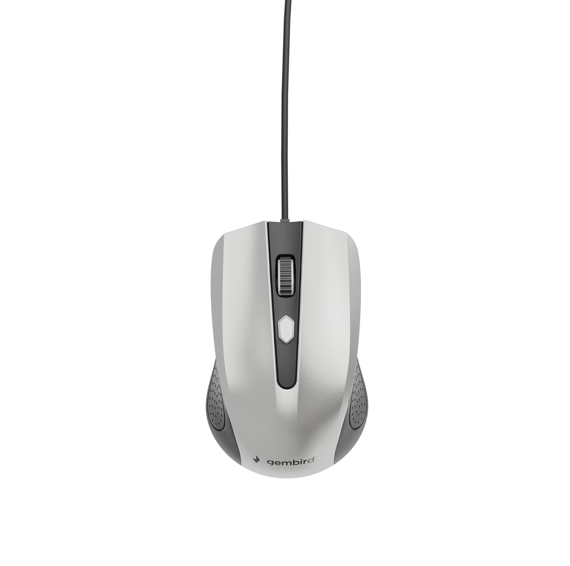 Gembird USB optiskā pele melna/sudraba