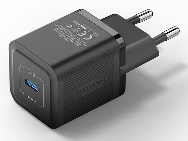 Vention FEPB0-EU 20W USB-C tīkla lādētājs 1 ports melns