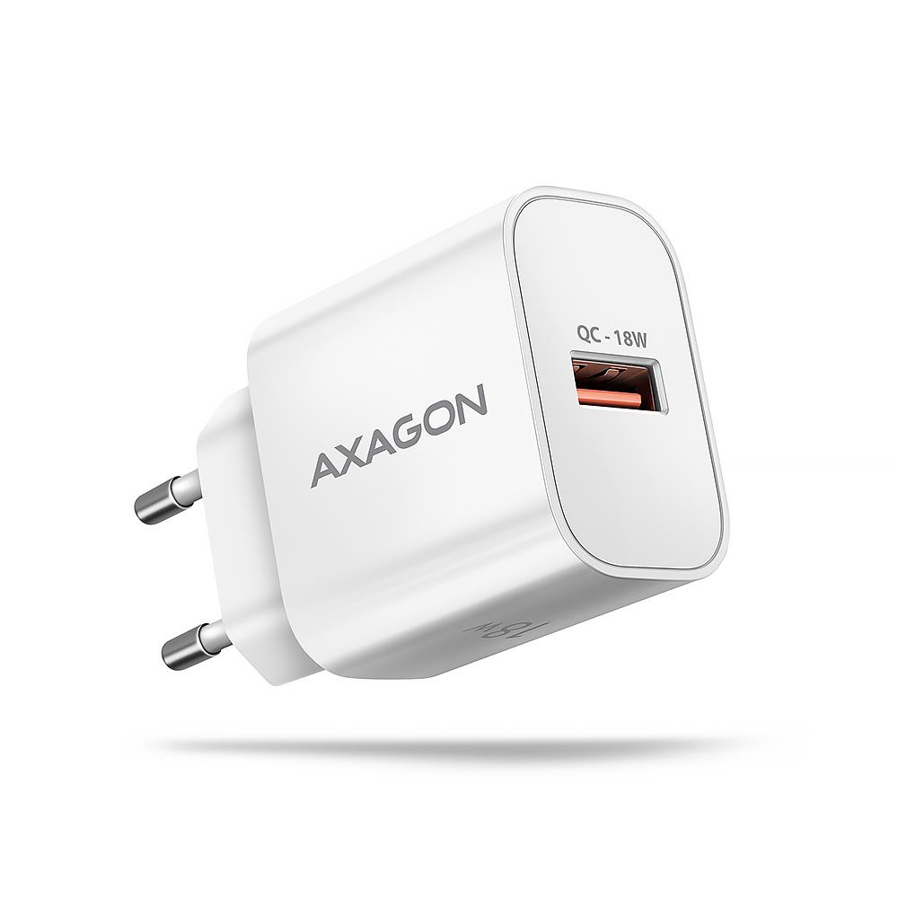 Axagon sienas USB lādētājs 18W 1 ports balts ACU-QC18W