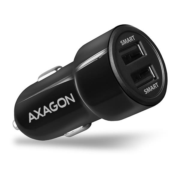Axagon auto USB lādētājs 2 porti 24W PWC-5V5