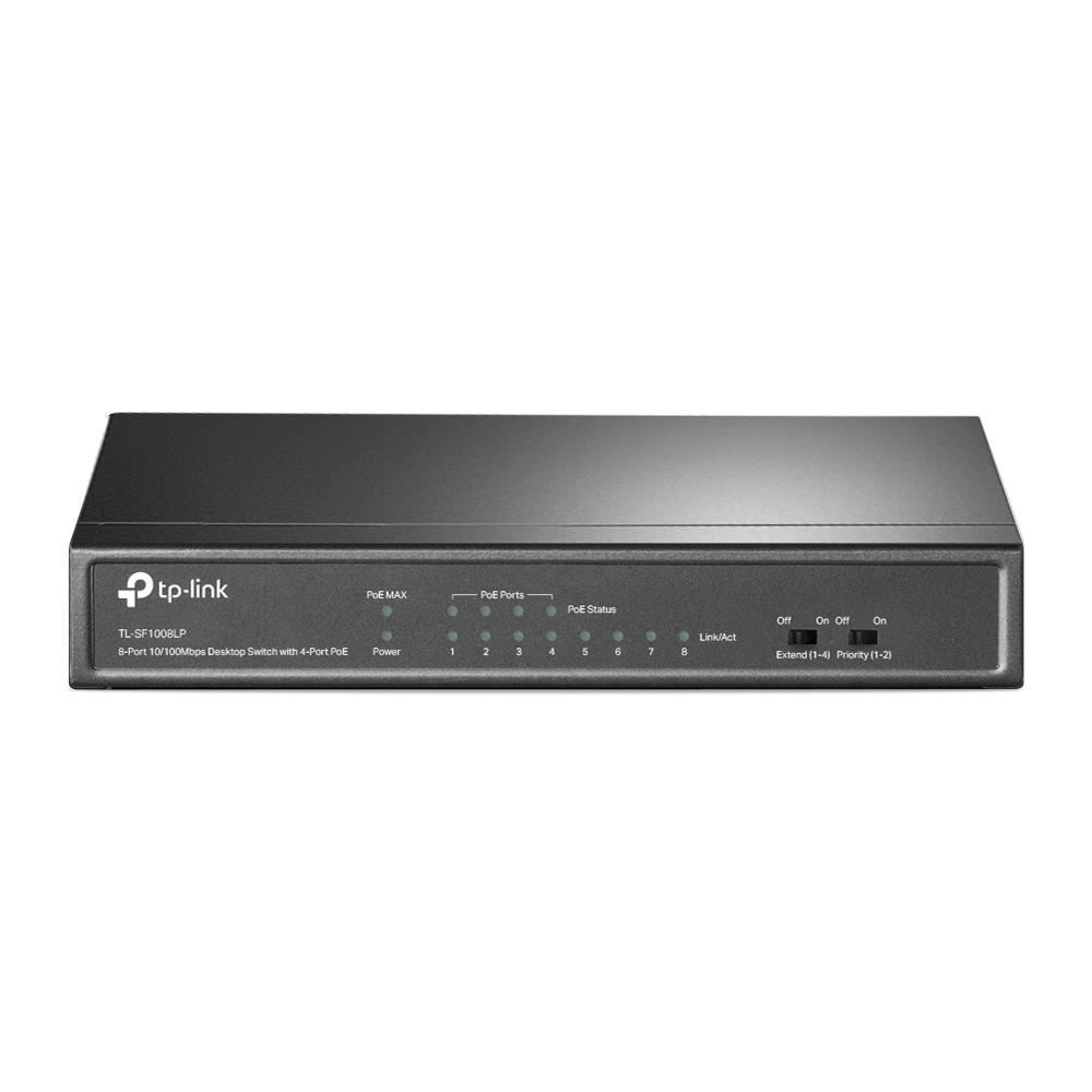 TP-Link TL-SF1008LP komutators, 8x10/100, 4xPoE