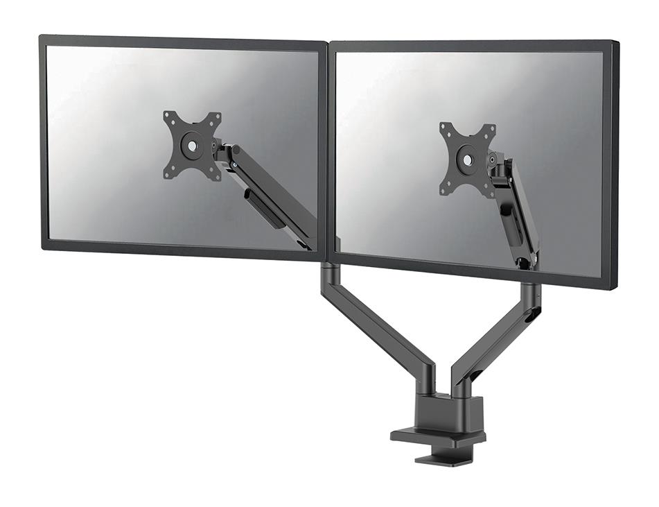 Neomounts DS70-250BL2 dubults monitora turētājs galdam 17-32"