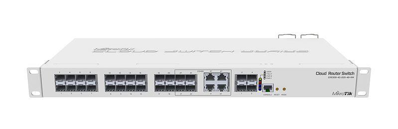Komutators MIKROTIK CRS328-4C-20S-4S+RM L2 Rack 1U 4xSFP combo 20xSFP 4xSFP+