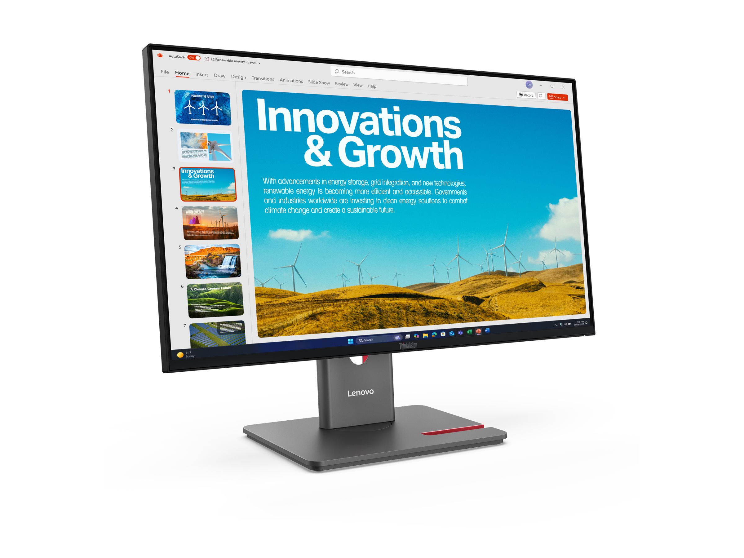 Lenovo ThinkVision P24QD-40 23.8" monitors