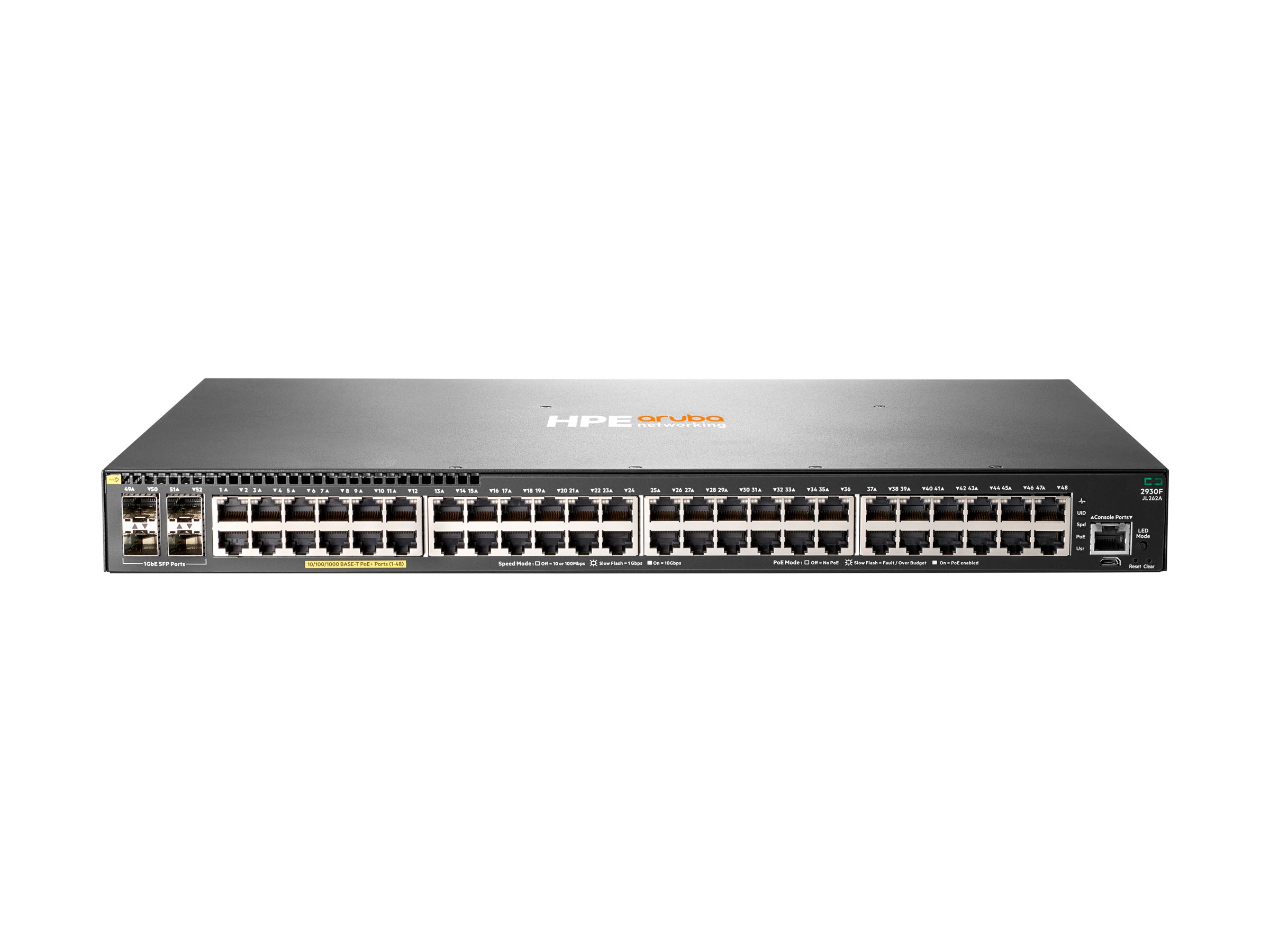 HPE Aruba 2930F 48G PoE+ 4SFP komutators